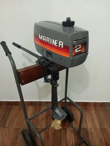(RARIDADE) Motor Mariner JAPONÊS 2 Hp, Único Dono, todo Original.