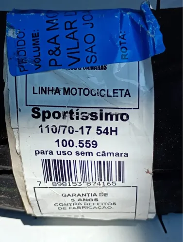 Pneu Dianteiro Fazer 250 Fz25 110-70-17 (+ Largo) Maggion 