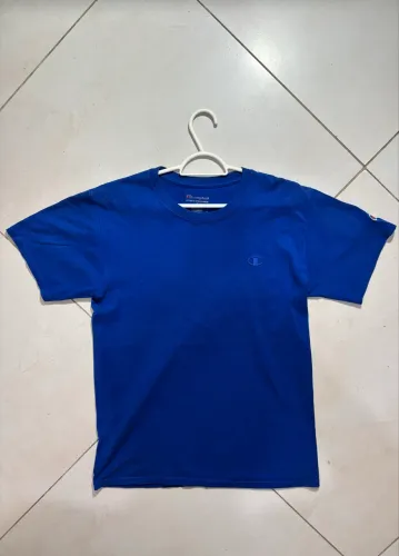 Camiseta Champion Original Masculina Azul Tam. P - Excelente Estado