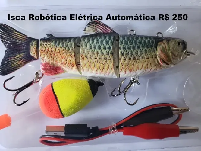Isca De Pesca Eletrônica Robótica Com Movimento Real ideal para sua pesca- Nova