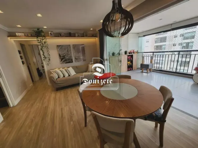 Ap Cond Club 120 m² , 3 quartos, 3 suites, sacada gourmet, em Bairro Jardim- Santo André -