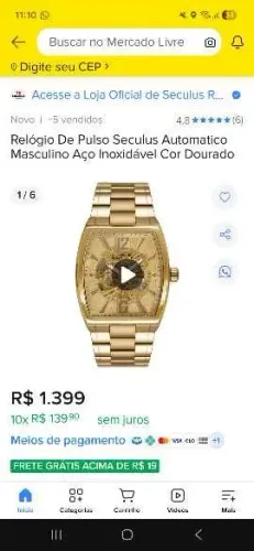 Relógio séculos automatico.