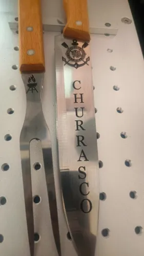 Kit Churrasco* Personalização a Laser (Presente)