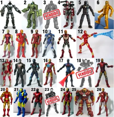 MARVEL UNIVERSE IRON MAN ESCALA 3.75 (APROXIMADAMENTE 11CM)
