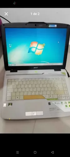 Notbook Acer antigo revisado usa só tomada ret palhoça 