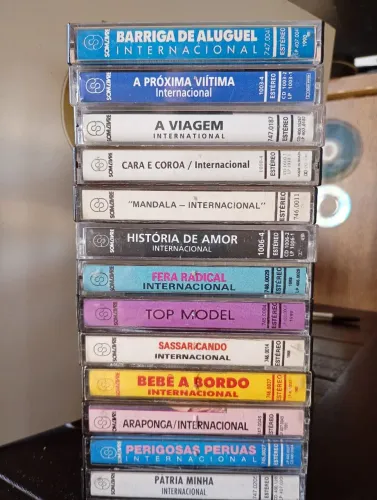 13 FITAS K7 CASSETE Originais De Temas De Novelas 