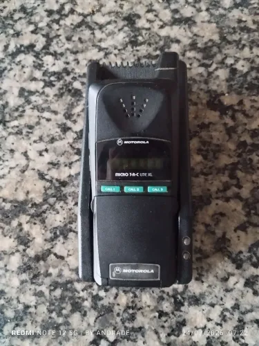 Celular Antigo Motorola MicroTAC Lite XL + Base de Mesa Original (Coleção)
