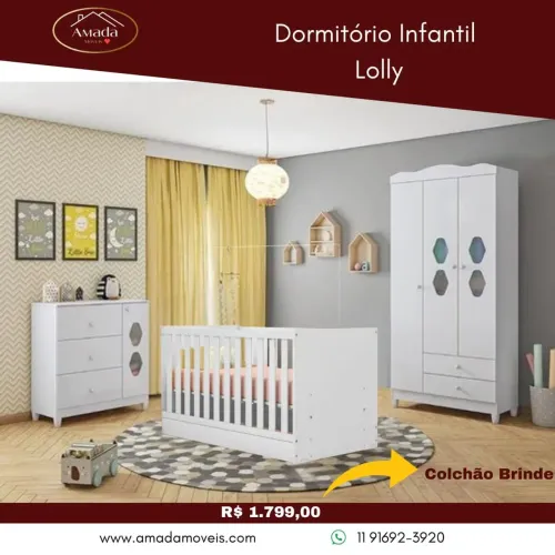 Dormitório infantil Lolly - à pronta entrega 