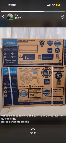 vende se ar condicionado marca midea NOVO