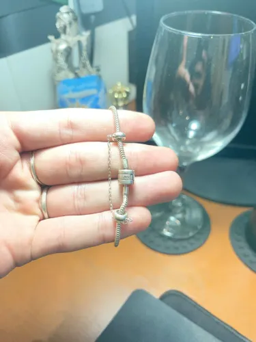 Pulseira de Prata 925 Estilo Europeu (Snake Chain) - Com Trava de Segurança