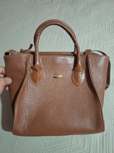 Bolsa couro café 