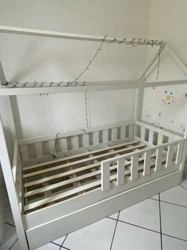 Cama Casinha Infantil Branca MDF