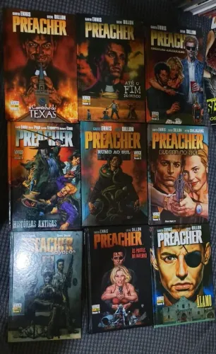 Preacher Panini capa dura coleção completa em 9 VOLUMES