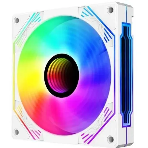 COOLER 12X12CM RGB HAYOM FC1397 BRANCO ( COMPATÍVEL SOMENTE COM GABINETES HAYOM )