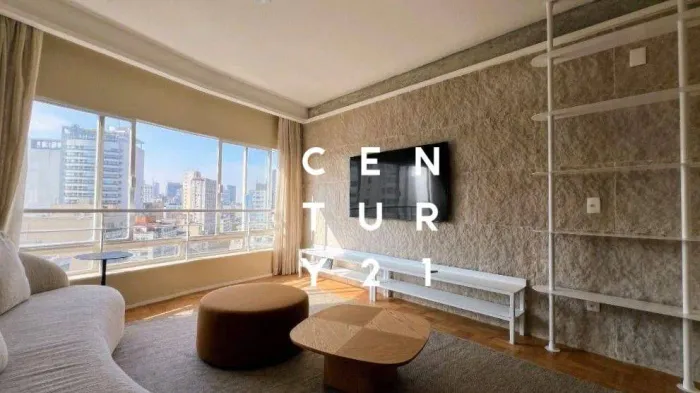 Apartamento com 2 dormitórios para alugar, 116 m² por R$ 7.691,04/mês - Santa Cecília - Sã