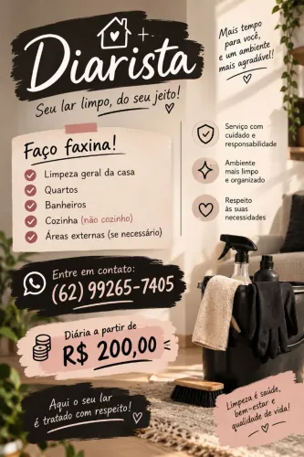 Diarista - Faço faxina