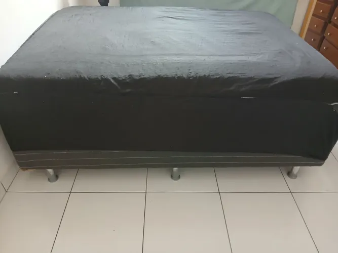 Cama de casal box de mola