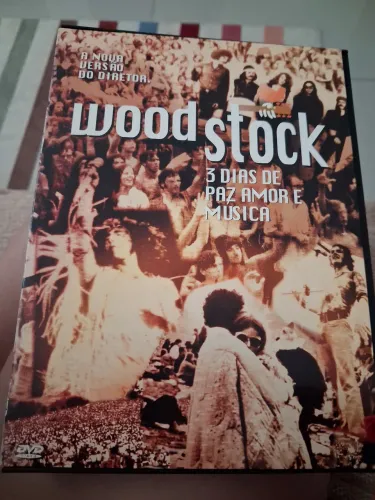 DVD WOOD STOCK 3 DIAS DE PAZ AMOR E MÚSICA