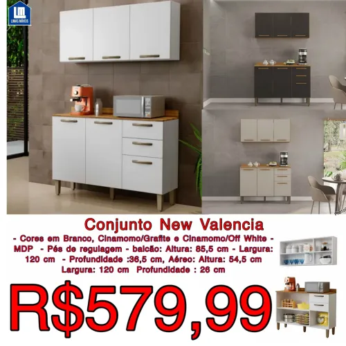 Balcão + aéreo cozinha / 3 cores disponíveis  / pague na entrega  / frete grátis 