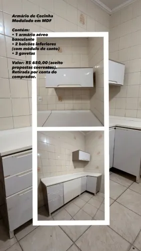 Armário de cozinha modulado