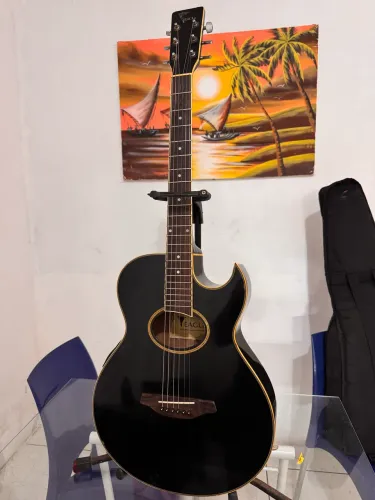 VIOLÃO ELETROACÚSTICO GL36 MINI JUMBO CUTAWAY - PRETO BRILHANTE (BK)