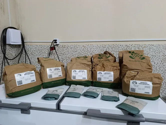 Sabores insumos e embalagens para gelo saborizado