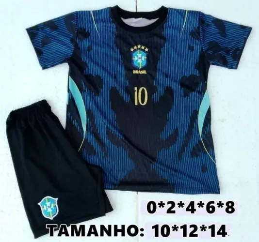 conjunto futebol infantil brasil 