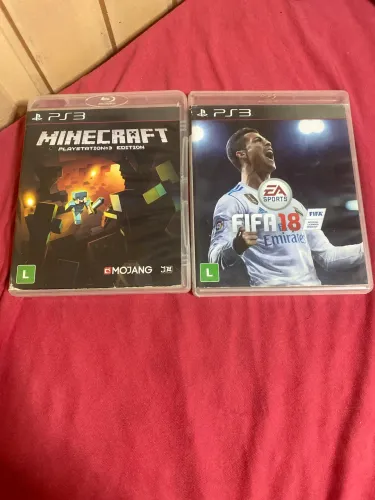 Combo jogos ps3 FIFA 18 MINECRAFT