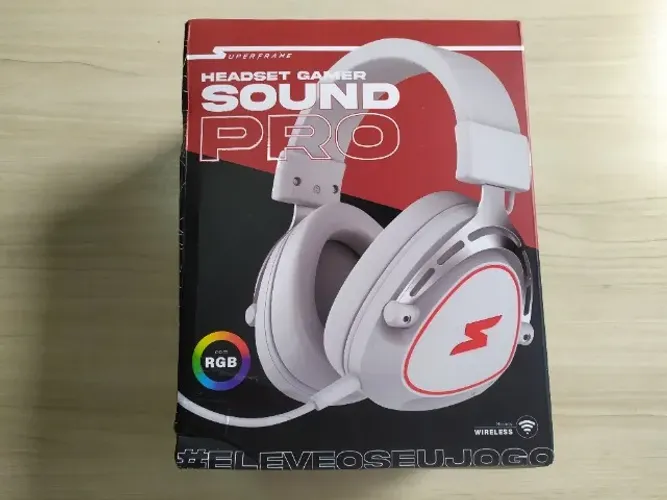 Headset Gamer SuperFrame Sound Pro, Surround 7.1, Wireless, Bluetooth, Drivers de 50mm, RG