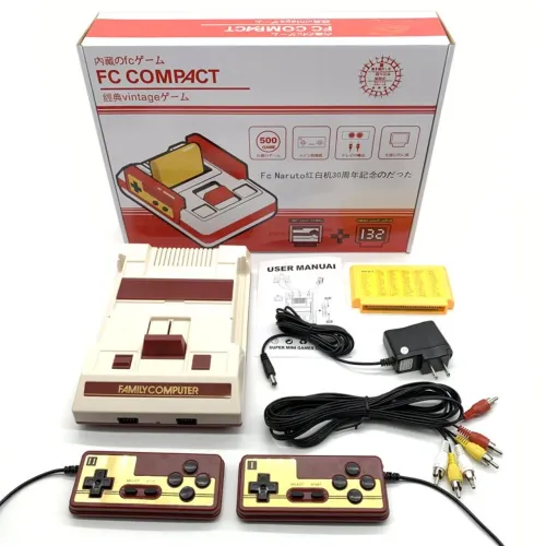 Vídeo Game FAMICON CLONE com jogos na memória e cartucho com jogos