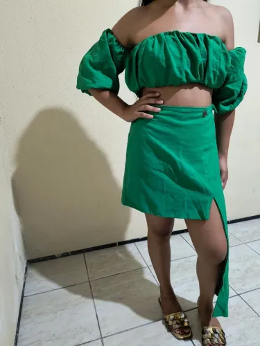 CONJUNTO FEMININO SEMI-NOVO TAMANHO M