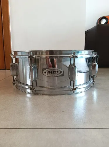 ## Caixa de bateria Mapex Q Series Steel Shell 14x5,5, excelente estado e custo benefício!