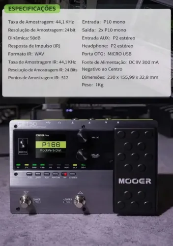 Amp multi-efeitos GE 150MOOER