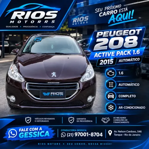 Peugeot 208 Active Pack 1.6 Flex 16V 5P Aut. 2015
