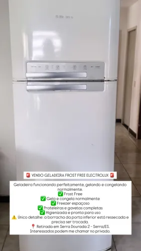 Vendo geladeira Electrolux 