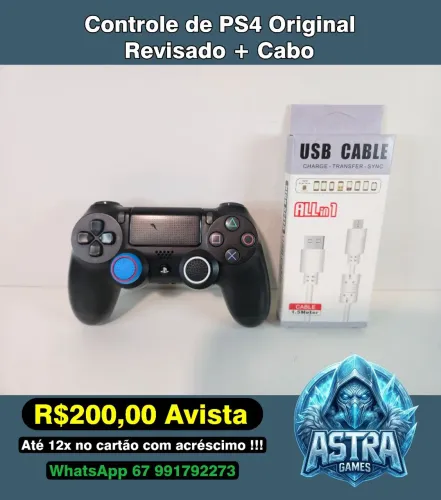 Controle de PS4 Original Revisado com Garantia Loja Astra Games !!!