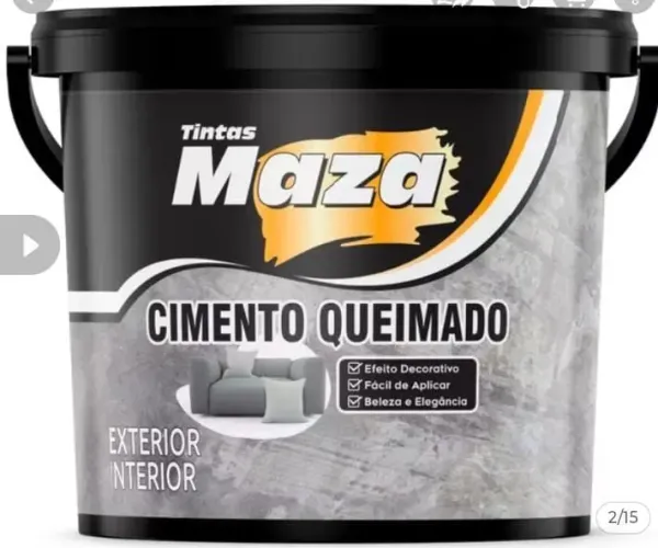 VENDE-SE LATA DE CIMENTO QUEIMADO DA MAZA