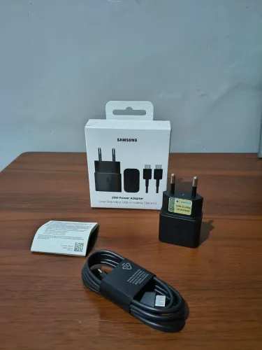 Carregador Original Samsung 25W (Super Rápido) + Cabo USB-C