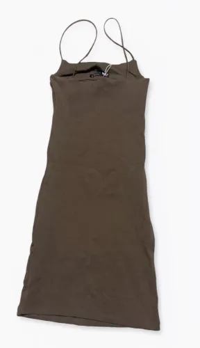 Vestido tubinho Zara Marrom - Tamanho XS | Alças Finas