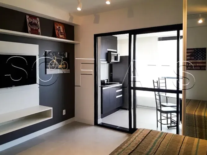 Vila Olímpia, Studio com Suíte, Varanda Envidraçada e Lazer Completo no Vn Casa do Ator