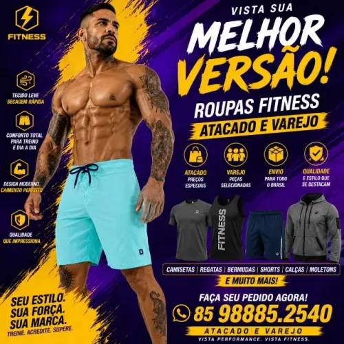 bermuda fitness atacado