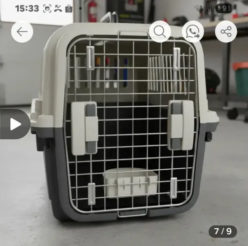 CAIXA TRANSPORTE PET PADRÃO IATA NUNCA USADA.