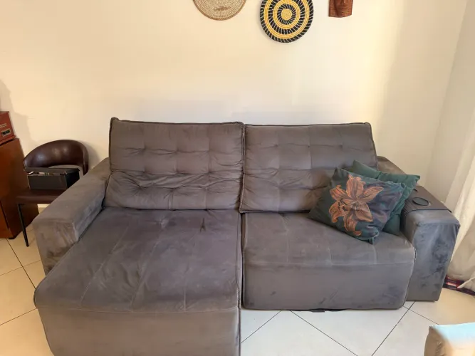 SOFÁ CINZA 2,40m 