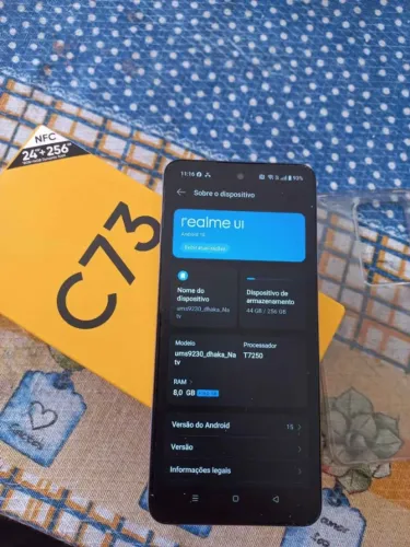 Realme C73 256gb novíssimo
