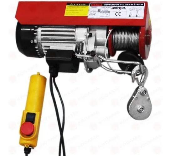 Talha Elétrica Coluna 100 200Kg 110V Motomil