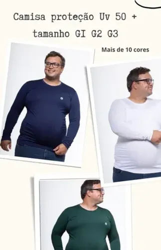 Camisas Plus size G1 ,G2,G3 Uv