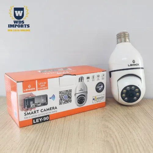 Câmera Segurança Lâmpada Smart Wifi