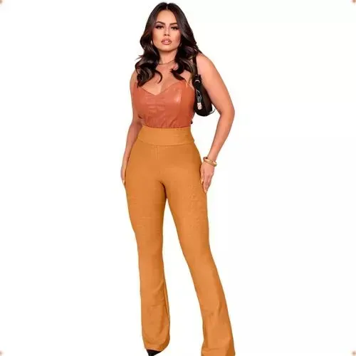 Calça Flare Bege - Tamanho M