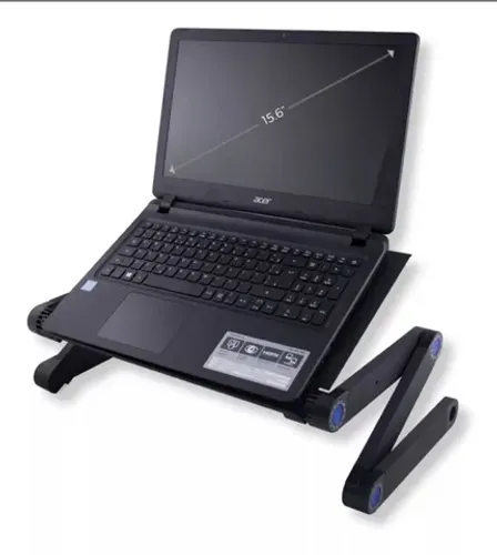 Mesa Articulada Para Notebook Com Mousepad - Preto
