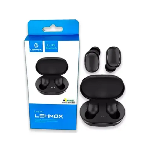 FONE HEADSET COM MICROFONE BLUETOOTH SEM FIO CASE LEHMOX LE-349